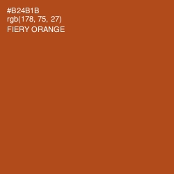 #B24B1B - Fiery Orange Color Image